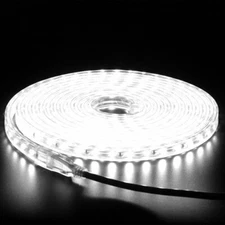 5050 LED Strip Light 110V With US Plug Flexible Tape Lighting Rope Home Outdoor
