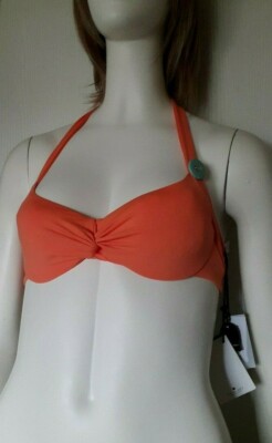 Soutien-gorge Sans Armatures Twin-Set Simona Barbieri, Triangle Plongeant, Taille FR85B/EU75B, Noir/rouge, Neuf