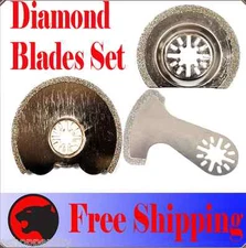 3 Diamond Cut Oscillating MultiTool Blade Disc For Grout remover