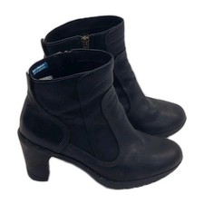 Black Leather Timberland Ladies Boots UK 5.5