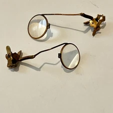 Lot of 2 Vintage Bausch & Lomb Eyeglass Loupe Clip On 2.5x 3x Magnification