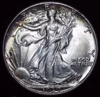 1939 Walking Liberty Half Dollar / Blazing White BU