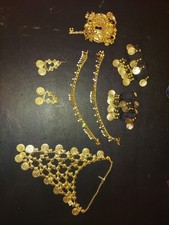 Belly Dance Jewelry Set Gold