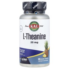 L-Theanine, Pineapple, 25 mg, 120 Micro Table...