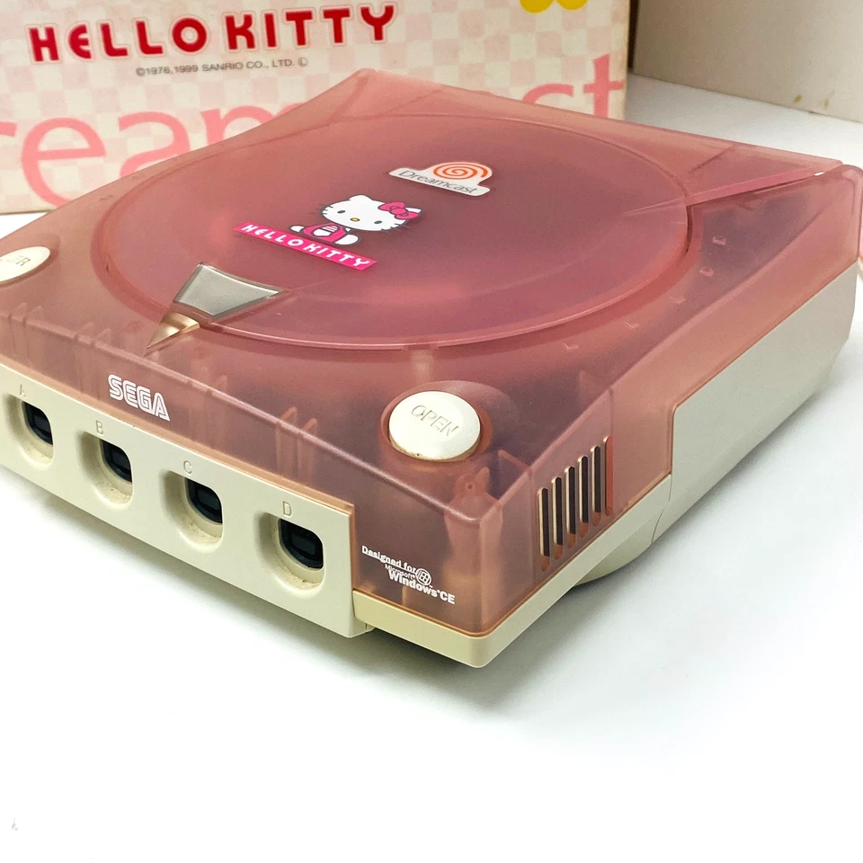 SEGA Dreamcast HELLO KITTY Pink Console [Mint] retro game Sanrio kawaii 09a - Image 3 of 4