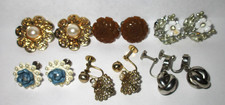 Lot of Pairs of Vintage Clip-On/ Screw-On Earrings