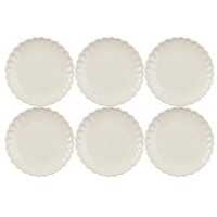 6Er Set Kuchenteller Mynte Butter Cream D. 19,5Cm Cremeweiß Ib Laursen