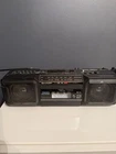 Sharp WQ-T282 Boombox Twin Cassette Stereo Radio AM/FM Japan Vintag Tested Works