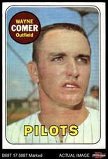 1969 Topps #346 Wayne Comer Pilots 1.5 - FAIR