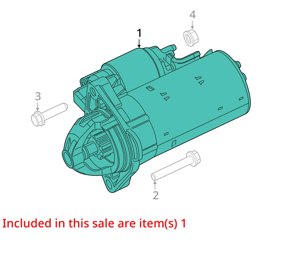 Starter Motor 2014 Ram1500 Sku#4022081 - Image 3 of 4