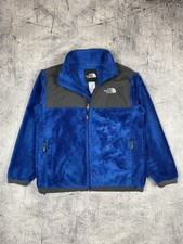 The North Face Full Zip Fleece Jacket Youth Boys Size Large 14/16 Blue Sherpa