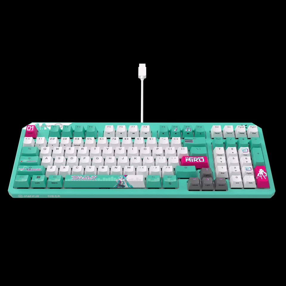 ASUS TX Wired Gaming TX98 Mechanical Keyboard Hatsune Miku Edition Fast Delivery - Image 3 of 4