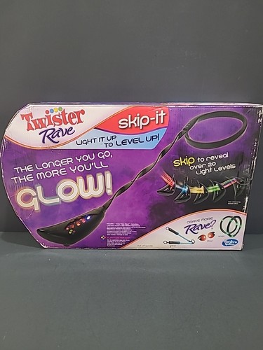 Twister Rave Skip It Electronic Light Up Game Black Hasbro New In Box - Picture 2 of 2