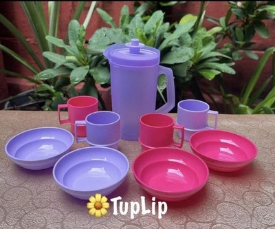 Tupperware Beautiful Set for Kids Mini PARTY Set in Lilac/Pink Colors