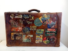 Antica Valigia d'epoca..In Pelle/Cuoio  Anni 40/50