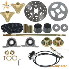 ATV 29" Go Kart Rear Live Axle Kit, Sprocket  Hub Brake Assembly Chain
