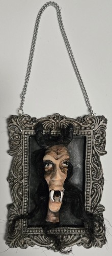 OOAK Creepy Oddity Dark Art Sculpt Monster Creature Demon Wall Hanging Ornament - Picture 3 of 6