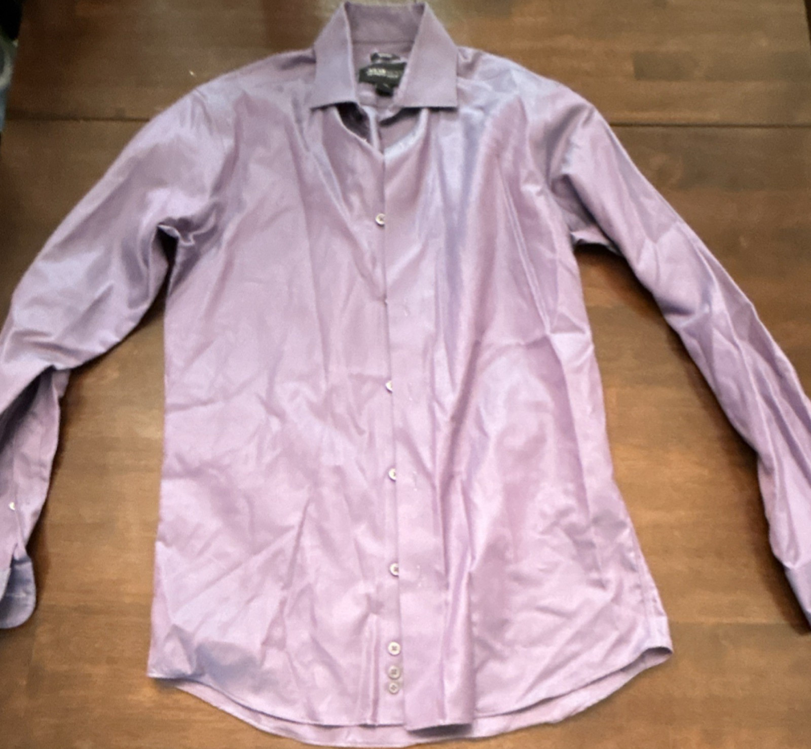 Kenneth Cole Awearness Slim Fit Non-Iron Purple Dress Shirt 14.5 32/33