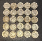 25 Pre 1964 Roosevelt Silver Dimes Lot