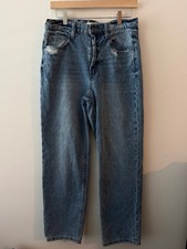 Altar  d State Jeans Women 28 Distressed Straight Leg Light Wash High Rise
