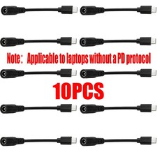 10x New for HP DELL 100W 7.4mm Power Adapter Converter Cable To USB-C Port