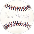 Ernie Harwell Signed Official 1995 ASG Logo MLB Baseball Tigers Beckett V68085