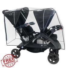 Baby Trend Sit N Stand Ultra Double Stroller Rain Wind Cover Clear USA