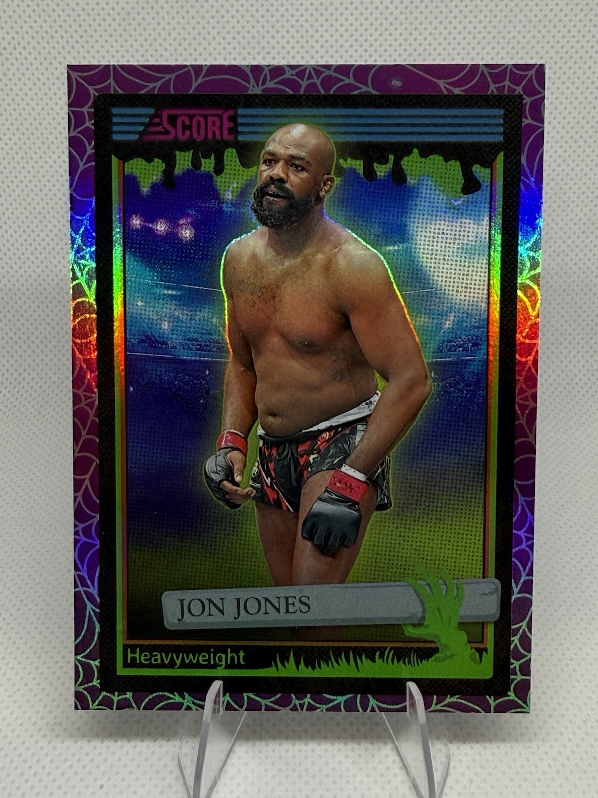 2026 Panini Score-A-Treat Jon Jones UFC MMA #192 Holo Spider Webs