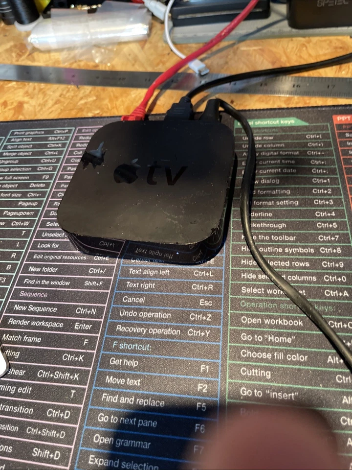Apple TV (2nd Gen) A1378 MC572B/A — tested working (720p) — Remote/Power inc - Image 2 of 4