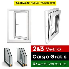 Finestre del Seminterrato in PVC Bianco Doppio & Triplo Vetro Ad Anta Ribalta