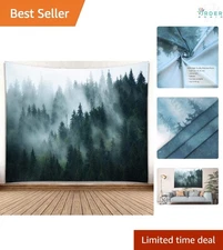 Misty Forest Wall Tapestry Polyester 80x60 Woodland Nature Room Decor