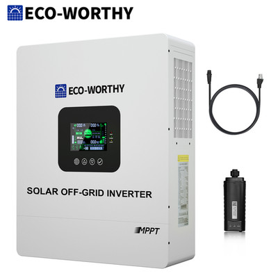 ECO-WORTHY 5KW 48V Solar Inverter Split Phase 100A Battery Charger UL1741