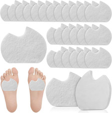 24 Pieces Foot Pads for Dancer Sesamoiditis Pads for Ball of Right Feet Pain Fel