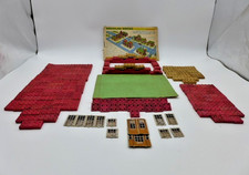 Vintage 1940-1950's Halsam American Bricks Hardwood 182 Red Yellow Instructions