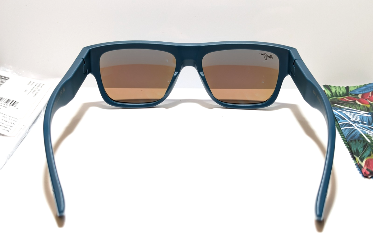 NEW Maui Jim Kokua Matte Blue Polarized Blue Hawaii Lens