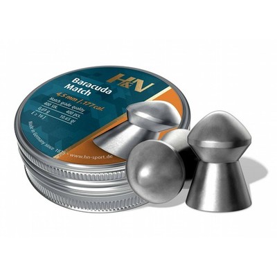 H&N Baracuda Match - 4,51 mm / .177 cal. - 400 Stück Diabolo für Luftgewehr