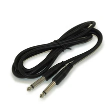 3ft 1/4inch MONO (TS) Guitar Cable  Male to Male  28AWG  Nickel Plated