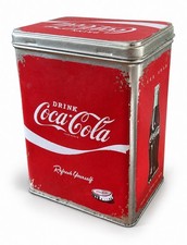 Coca Cola Storage Tin, Coca-Cola Metal Advertising by Nostalgic Art, Germany