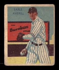 1934-36 Diamond Stars #35 Earle Averill (HOF) PR/FR Baseball Card