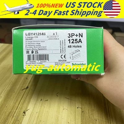 LGY412548 48 Holes Power Distribution Block 125A DIN Rail Mount Free Shipping