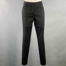 DOLCE & GABBANA Size 4 Black Virgin Wool Blend Tapered Dress Pants