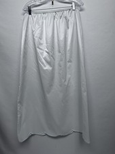 Komar Long Vtg Skirt Slip Made In The USA XL With Slit Blue Trim