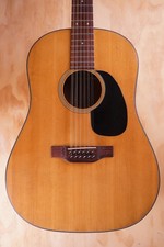 1969 Martin "D12-20" Vintage 12-String Acoustic Guitar in Natural + Case (Used)