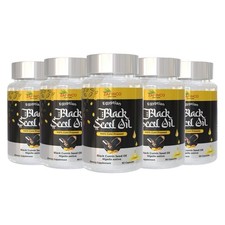 Black Seed Oil Capsule Vegan Egyptian Blend 100 Cold Pressed Natural 5packs 