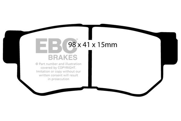 EBC DP1392 BRAKE PAD SET DISC BRAKE Rear