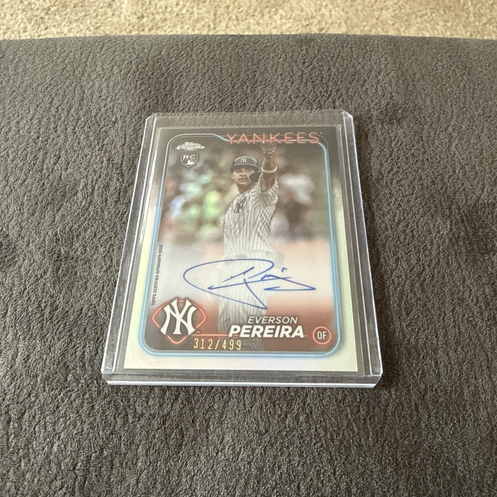 2024 Topps Chrome - Autographs Everson Pereira #RA-EP Refractor /499 (AU, RC)
