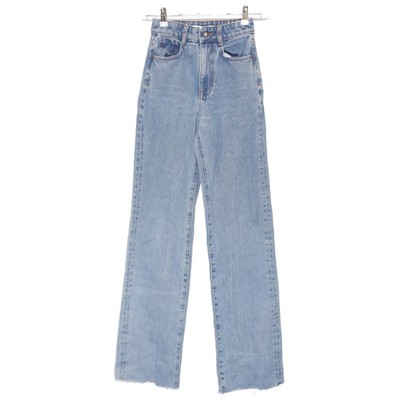 Zara, Jeans, Größe: 32, Blau, Baumwolle, Einfarbig, Denim, Damen #EtL