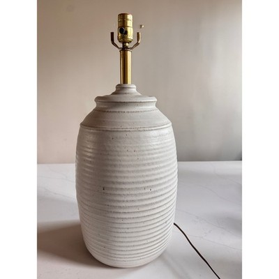 Large Bob Kinzie Affiliated Craftsmen Mid Century Studio Pottery Lamp 17'' Base