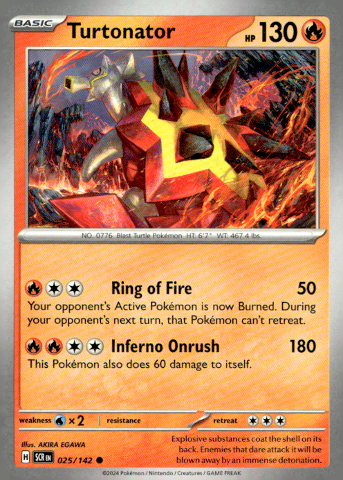 Turtonator Common SV07: Stellar Crown 025/142 NM