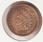 US Rare Old West 1882 Indian Head Penny Coin American Collection Shield Cent USA